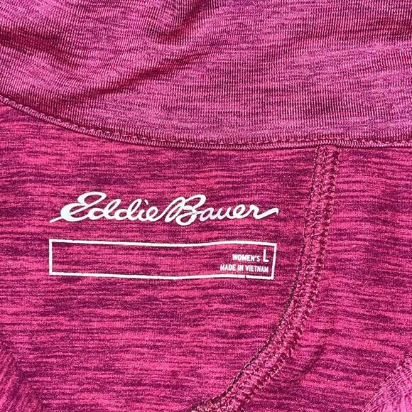 EUC Eddie Bauer Magenta Pink Athletic Pullover Size Large - Picture 5 of 6
